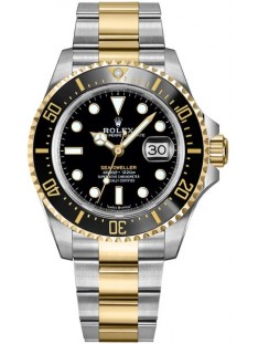 Montre Rolex Sea-Dweller pour homme en or massif et huître 126603