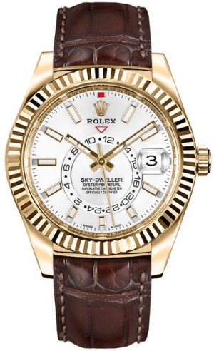 Montre Rolex Sky-Dweller en or pour hommes 326138
