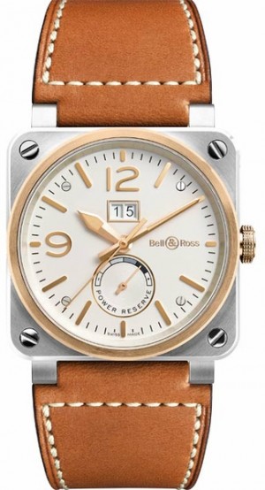 Bell & Ross Aviation Instruments Réserve de marche Montre pour hommes BR0390-BICOLOR