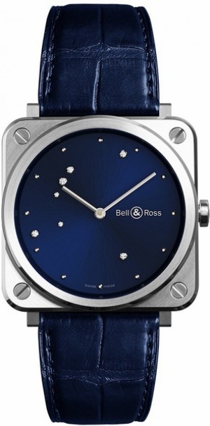 Bell & Ross Aviation Instruments BR S Blue Diamond Eagle Men's Watch BRS-EA-ST/SCR