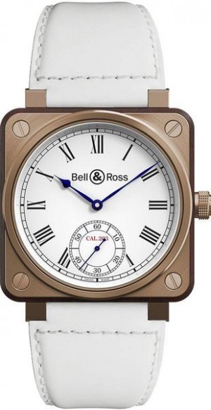 Bell & Ross Aviation Instruments Montre pour homme à cadran blanc BR01-CM-203-B-V-032