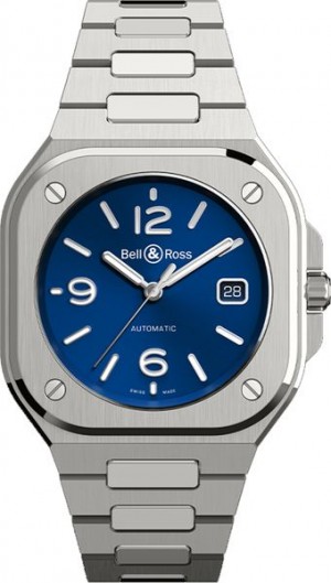 Montre pour homme Bell & Ross BR 05 Blue Dial Steel BR05A-BLU-ST/SST