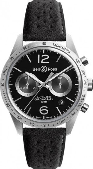 Bell & Ross Vintage Original New Chronograph Men's Watch BRV126-BS-ST/SF
