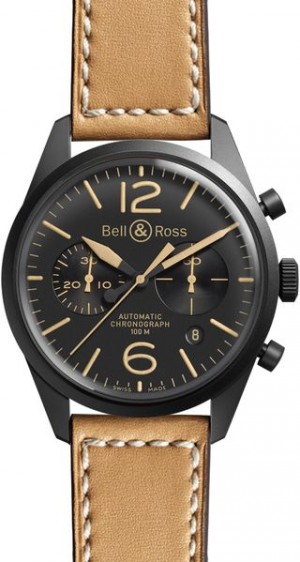 Bell & Ross Vintage Original Black Dial Men's Watch BRV126-HERITAGE