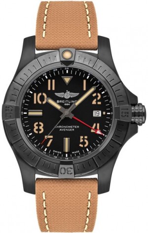 Breitling Avenger Automatic GMT 45 Black Montre pour homme en titane V32395101B1X1