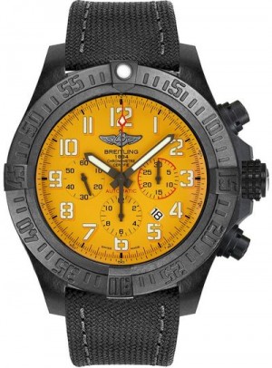 Montre Breitling Avenger Hurricane à cadran jaune pour hommes XB0170E4/I533-100W