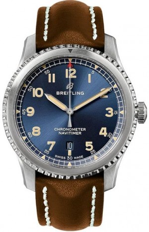 Montre Breitling Aviator 8 cadran bleu pour hommes A17315101C1X1