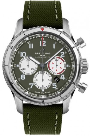 Montre Breitling Aviator 8 Curtiss Warhawk cadran vert pour homme AB01192A1L1X1