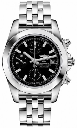 Breitling Chronomat 38 cadran noir pour femmes Voir W1331012/BD92-385A