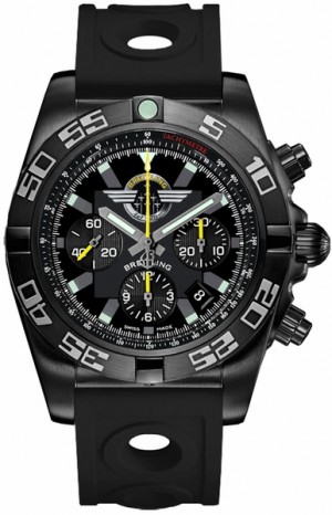 Montre Breitling Chronomat 44 Jet Team pour hommes en acier noir MB01109L/BD48-227S