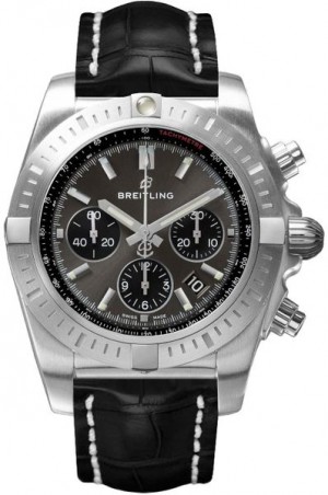 Montre Breitling Chronomat Chronograph à cadran gris pour hommes AB0115101F1P2