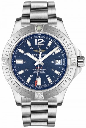 Montre Breitling Colt automatique à cadran bleu pour hommes A1738811/C906-173A