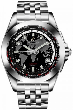 Montre de luxe Breitling Galactic Unitime Automatic pour homme WB3510U4/BD94-375A