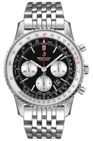 Breitling Navitimer 1 B01 Chronographe 43 Montre pilote en acier pour hommes AB0121211B1A1