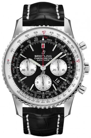 Montre Breitling Navitimer 1 Chronographe cadran noir pour homme AB0127211B1P2