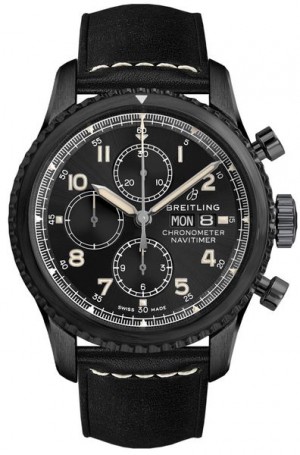 Montre Breitling Navitimer 8 Chronographe 43 Montre pour homme en acier noir M1331410/BG67-487X