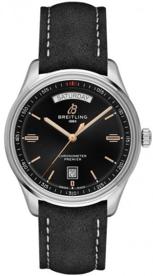 Montre Breitling Premier Day & Date 40 Black Dial Men's Watch A45340241B1X2