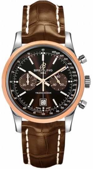 Breitling Transocean Chronograph 38 Brown Montre à cadran pour hommes U4131012/Q600-725P