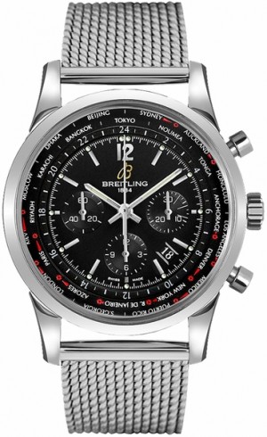 Montre de luxe Breitling Transocean Unitime Pilot pour hommes AB0510U6/BC26-159A