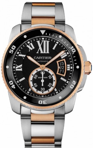 Montre homme Cartier Calibre de Cartier Diver en or rose 42mm W7100054