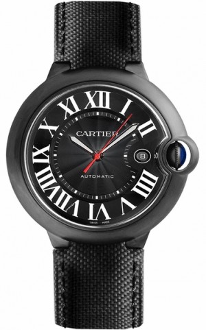 Cartier Ballon Bleu 42mm Black Dial Men's Watch WSBB0015