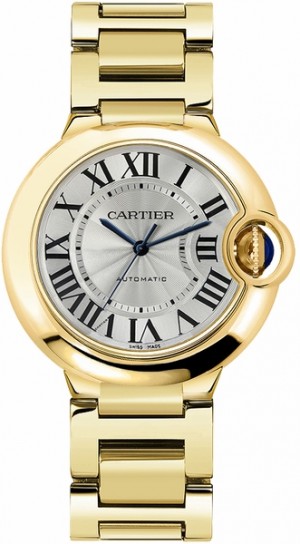 Montre de luxe pour femme Cartier Ballon Bleu en or jaune 18 carats W69003Z2