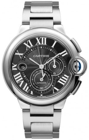 Montre homme Cartier Ballon Bleu cadran noir chronographe W6920025