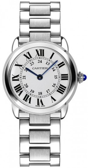 Montre Cartier Ronde Solo 29mm en acier pour femmes W6701004