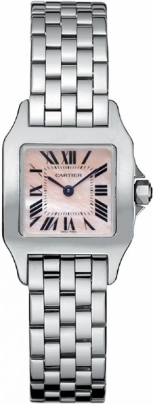 Montre de luxe pour femmes Cartier Demoiselle à cadran rose perlé W25075Z5