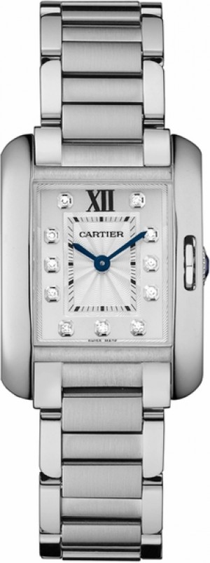 Montre pour femmes Cartier Tank Anglaise à cadran diamant W4TA0003