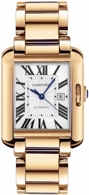 Montre de luxe Cartier Tank Anglaise en or rose 18 carats pour femme W5310003