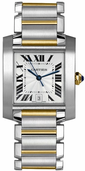 Montre de luxe pour homme Cartier Tank Francaise W51005Q4