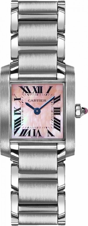 Montre Cartier Tank Francaise Pink Pearl Petite Women's Watch W51028Q3