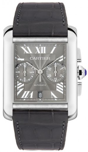 Montre homme Cartier Tank MC Chronographe à cadran gris W5330008