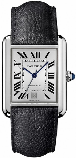 Montre Cartier Tank Solo cadran argent pour hommes ou femmes WSTA0029