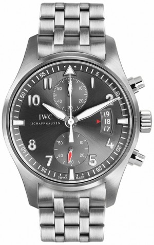 IWC Chronographe Spitfire Montre pour homme à cadran gris ardoise IW387804