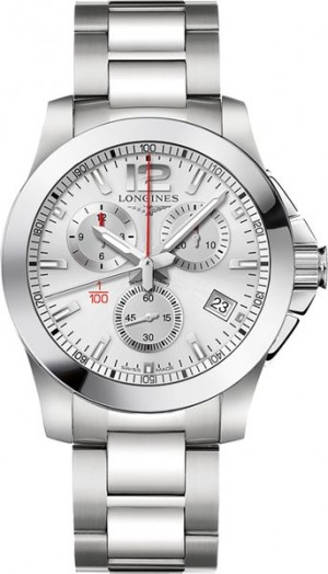 Montre Longines Conquest Silver Dial pour hommes L3.700.4.76.6