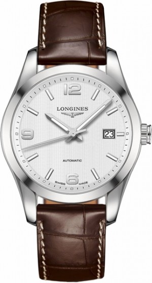 Montre Longines Conquest Classic à cadran argenté pour hommes L2.785.4.76.3