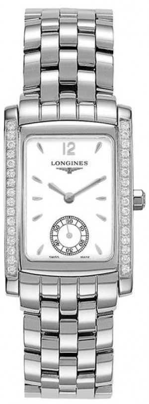 Montre Longines DolceVita pour femmes, cadran blanc et diamants L5.502.0.16.6