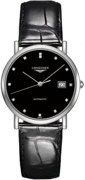 Longines Elegant Collection Black Dial Women's Watch L4.809.4.57.2