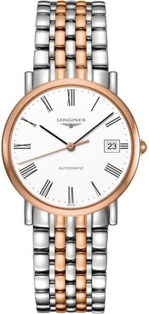 Longines Elegant Rose Gold & Steel Women's Watch L4.809.5.11.7