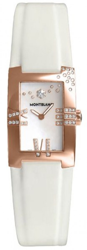 MontBlanc Profile Elegance Montre pour femme en or rose 18k massif 104288