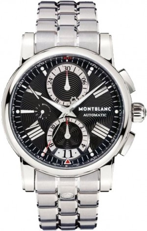 Montre MontBlanc Star Black Dial Chronographe automatique pour hommes 102376