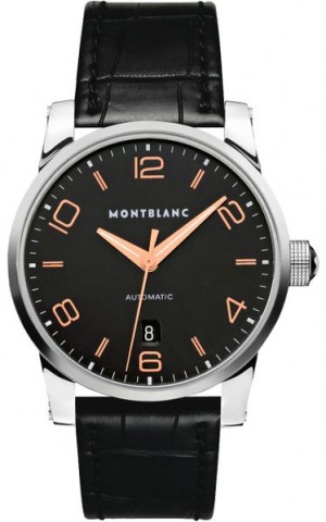 MontBlanc TimeWalker Montre automatique pour homme à cadran noir 110337