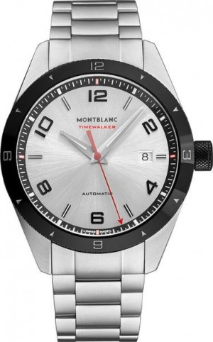 MontBlanc TimeWalker Montre automatique à cadran argenté pour hommes 116057