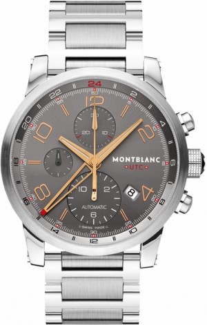 MontBlanc TimeWalker Chronographe automatique Cadran gris Montre pour homme 107303