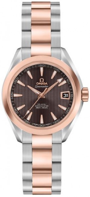 Omega Seamaster Aqua Terra Rose Gold & Montre pour femmes en acier 231.20.30.20.06.001