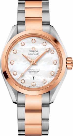 Cadran en diamant Omega Seamaster Aqua Terra Women's Watch 231.20.34.20.55.001