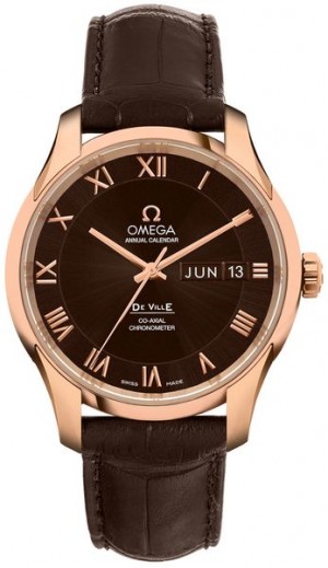 Montre pour homme Omega De Ville à cadran marron 431.53.41.22.13.001