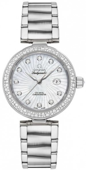 Omega De Ville Ladymatic 34mm Automatique Montre chronomètre pour femmes 425.35.34.20. 55.001